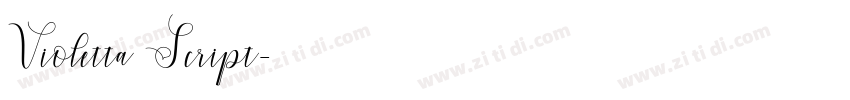Violetta Script字体转换